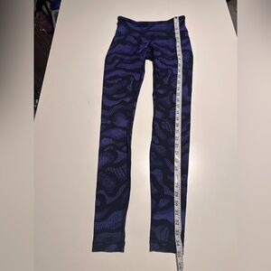 Lulu lemon purple and black long leggings